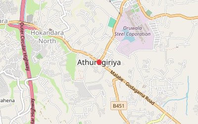Athurugiriya map