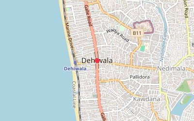 Dehiwala map