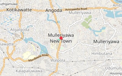 Mulleriyawa New Town map