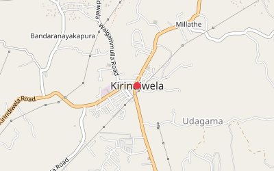 Kirindiwela map