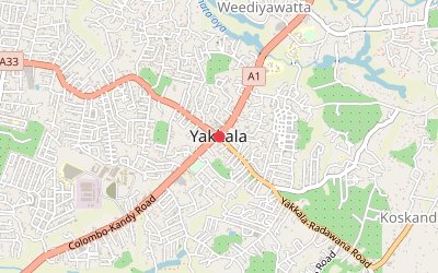Yakkala map