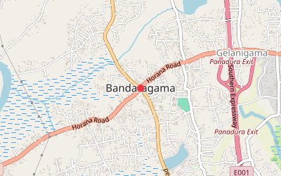 Bandaragama map