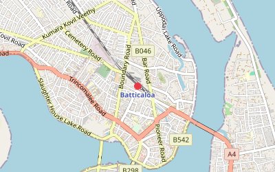 Batticaloa map