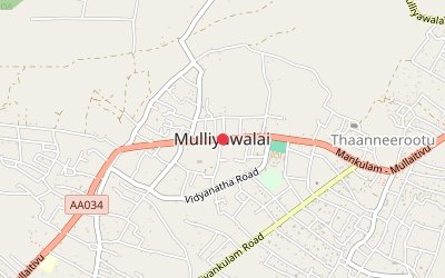 Mulliyawalai map