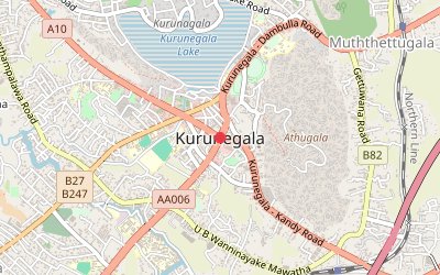 Kurunegala map