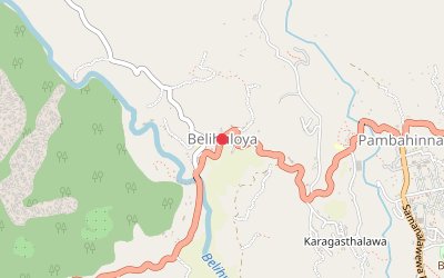 Belihuloya map
