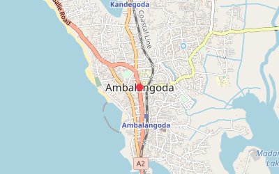 Ambalangoda map